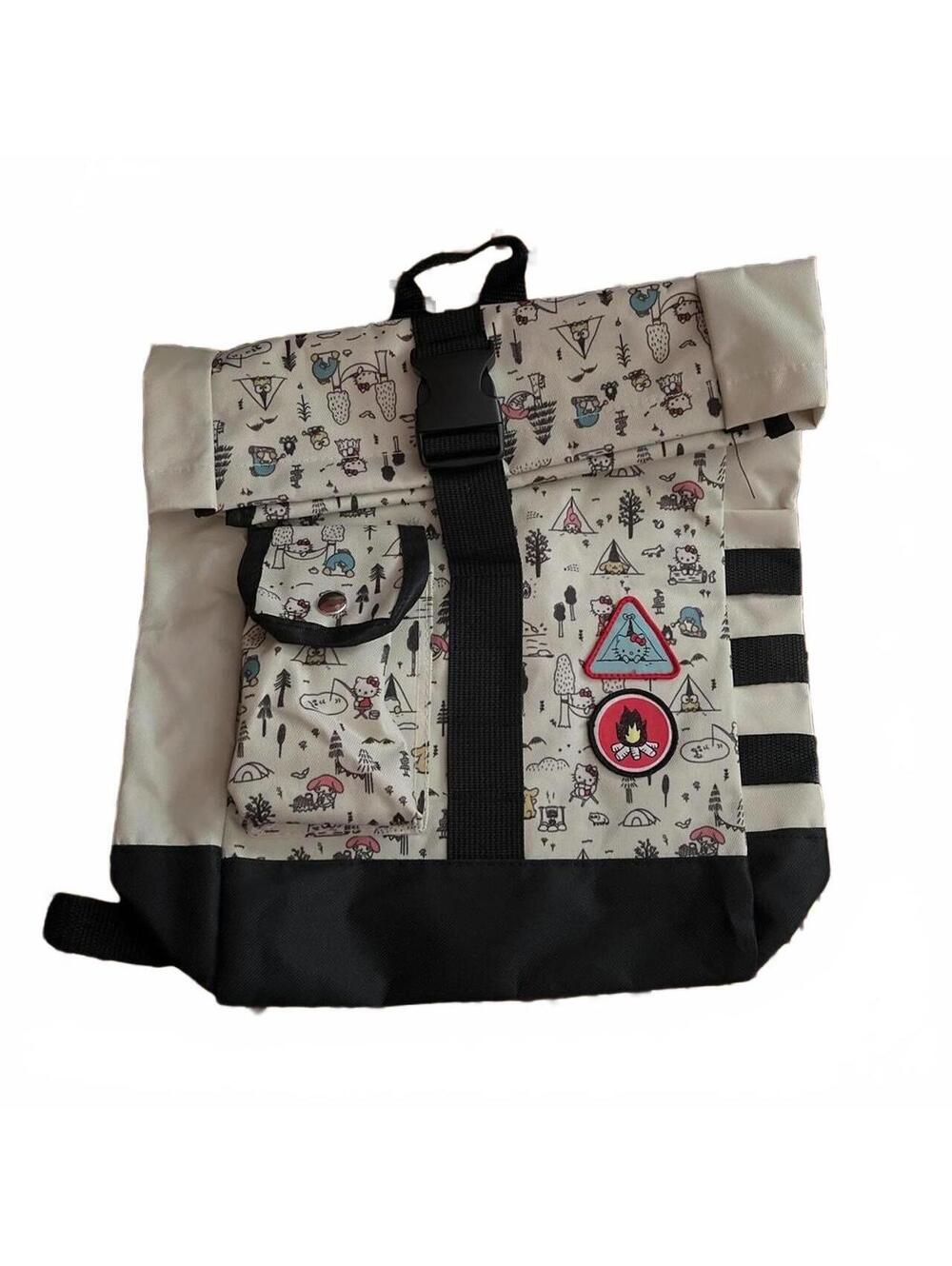 Limited Edition Hello Kitty Camping Backpack White Black Sanrio